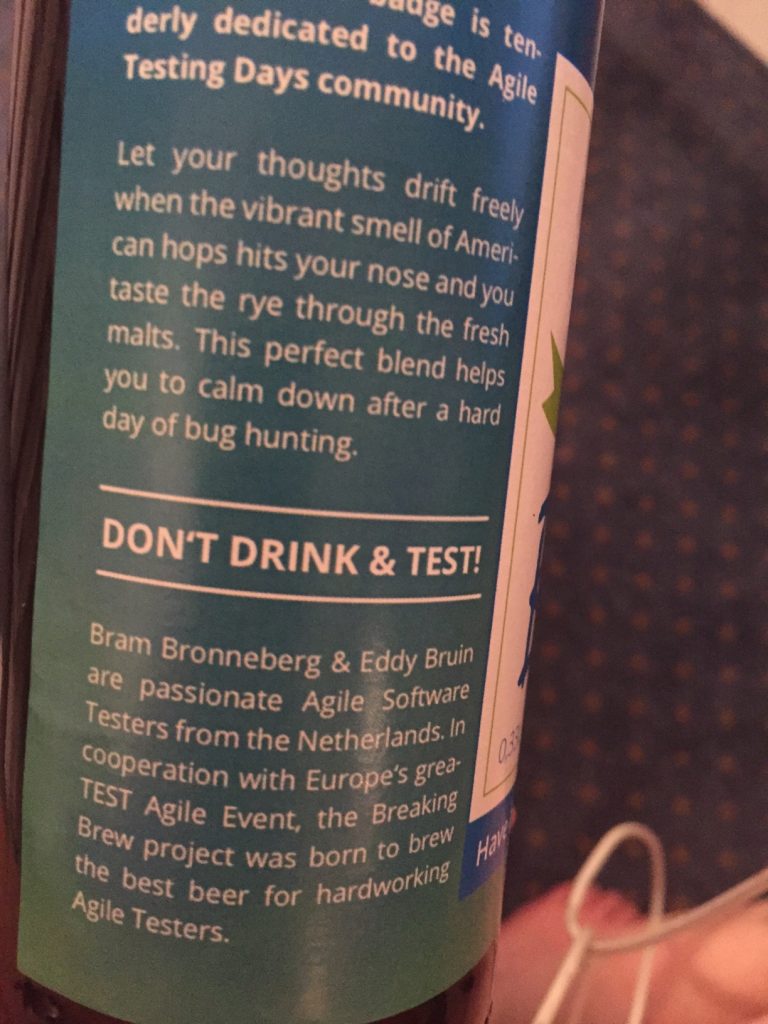 Don't drink and test!