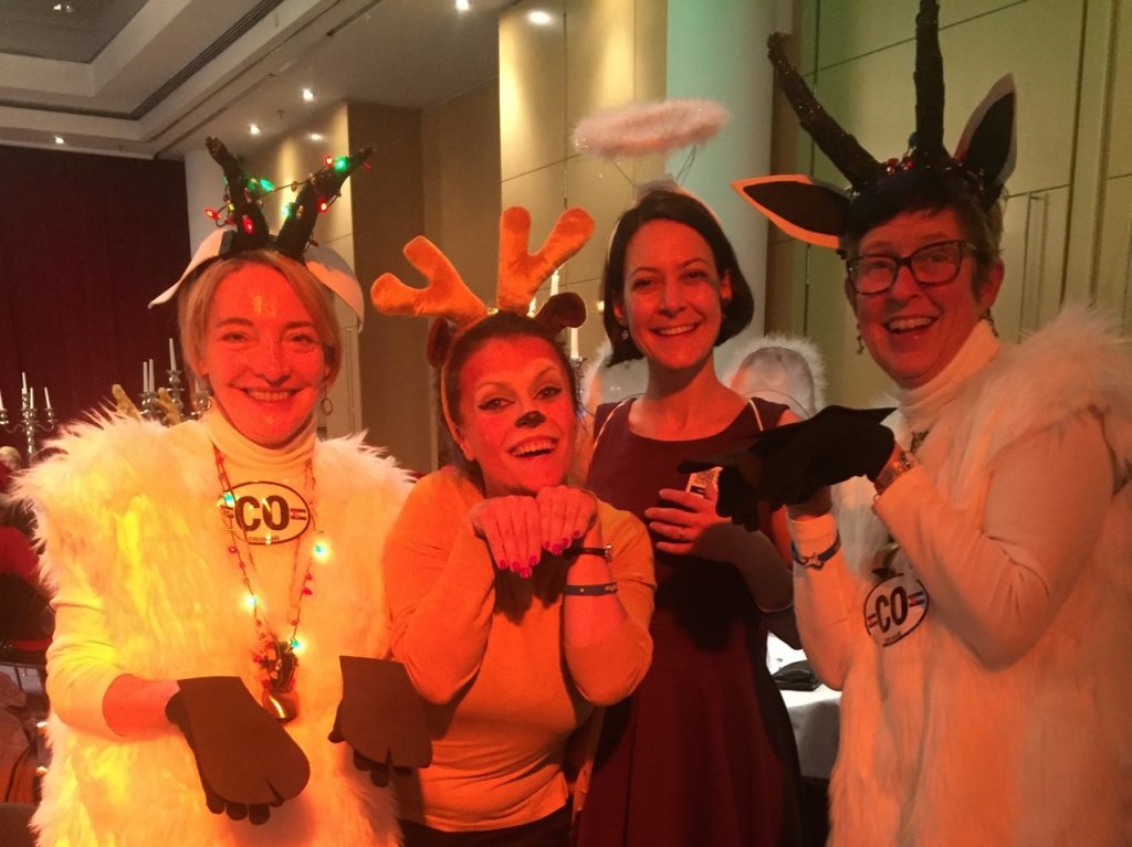 JoEllen Carter & me as Rocky Mountain Goats, joined by Viktorija Manevska and Vanya