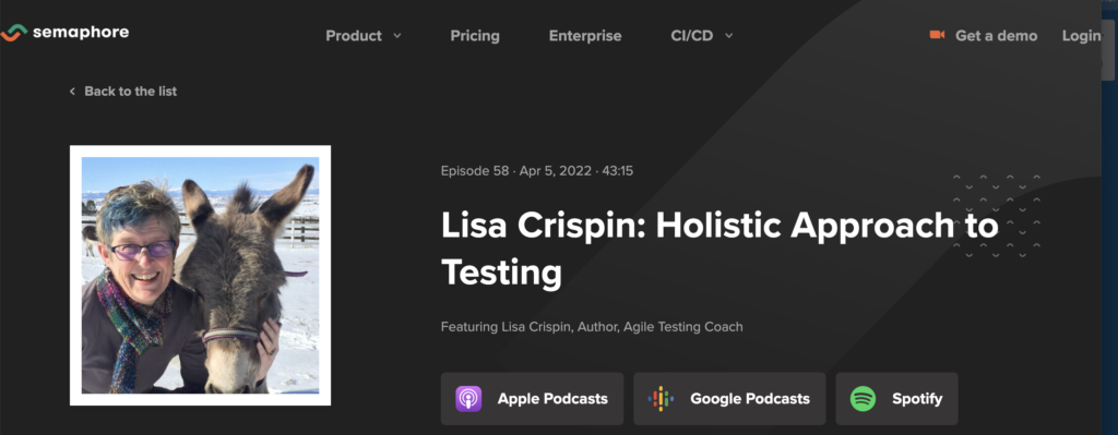 Semaphore Uncut podcast image with Lisa and a donkey