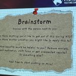 Instructions for brainstorming about mini-missions