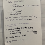 List of skills important for QEs from a brainwriting exercise